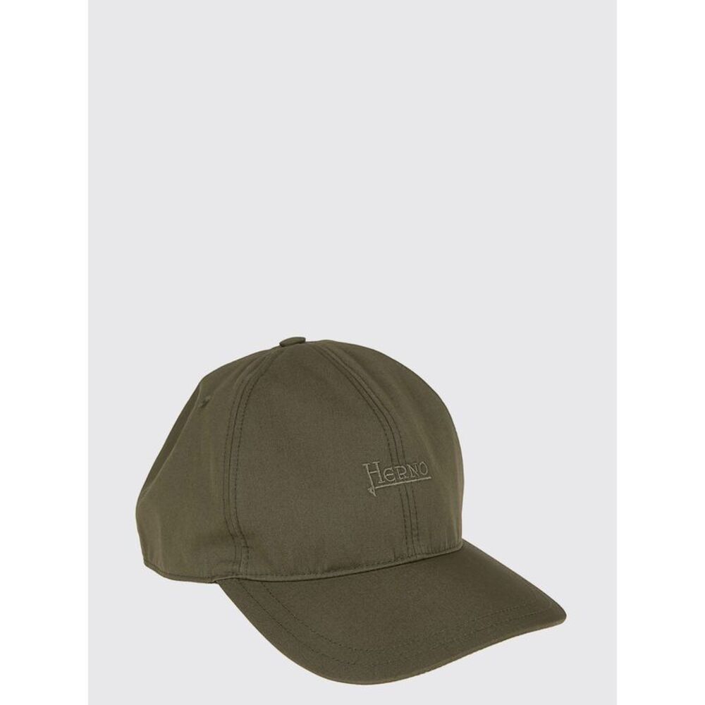 Herno Men Cotton Baseball Cap Herno With Tone-On-Tone Embroidered Logo